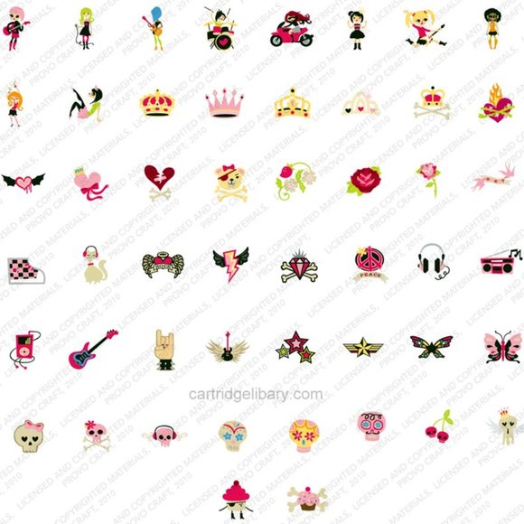 Cricut ROCK PRINCESS shape and font - Picture 2 of 14